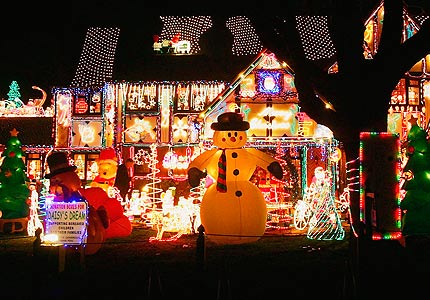 Image result for House decorated for Christmas